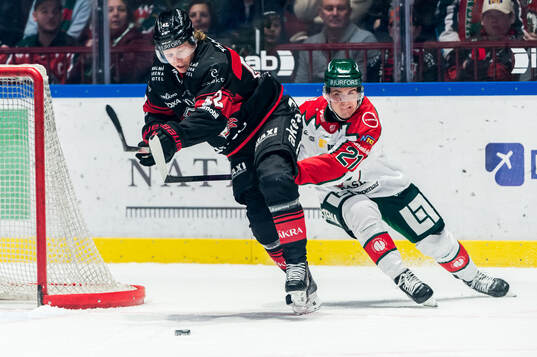 Malmö Redhawks Robin Salo och Frölundas Jere Innala