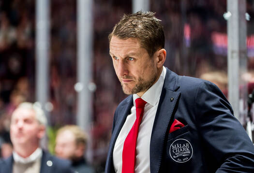 Malmö Redhawks tränare Tomas Kollar deppar