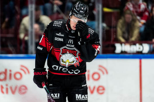 Malmö Redhawks Kalle Hemström deppar