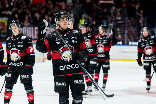 Malmö Redhawks Axel Sundberg deppar