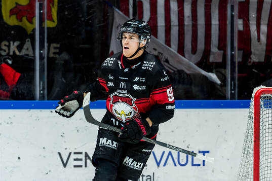 Malmö Redhawks Axel Sundberg jublar
