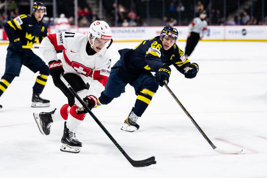Nathan Borradori of Switzerland and Jack Berglund of Sweden