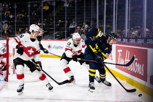 Ludvig Johnson and Basile Sansonnens of Switzerland against