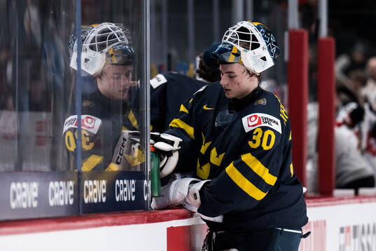 Goaltender Love Härenstam of Sweden