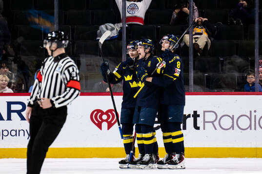 Liam Danielsson, Lucas Pettersson and Felix Carell of