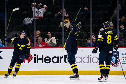 Liam Danielsson, Lucas Pettersson and Felix Carell of