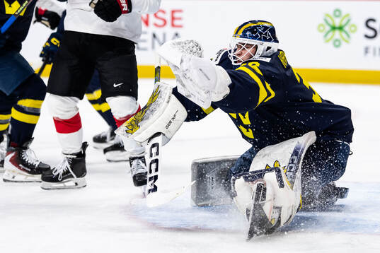 Goaltender Love Härenstam of Sweden