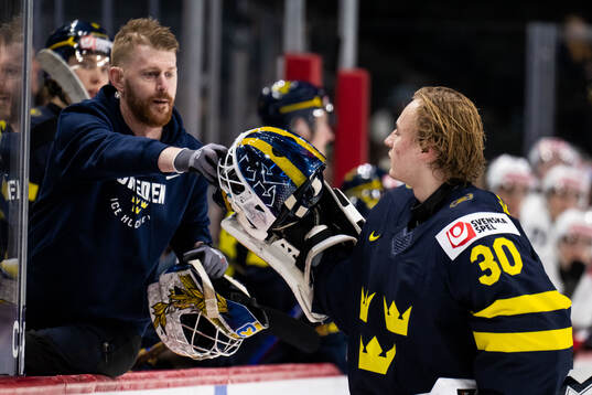 Goaltender Love Härenstam of Sweden