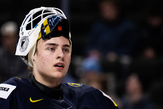Goaltender Love Härenstam of Sweden