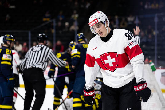 Robin Antenen of Switzerland looks dejected