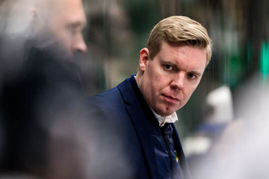 HV71s tränare Anton Blomqvist