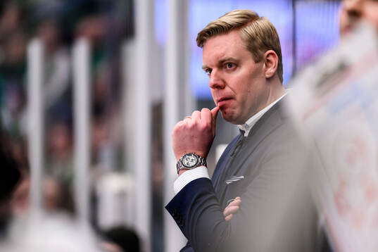 HV71s tränare Anton Blomqvist