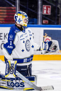 Leksands målvakt Marcus Gidlöf