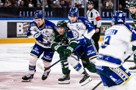 Leksands Arvid Eljas och Färjestads Christoffer Jansson
