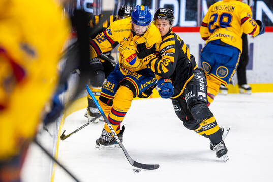 Djurgårdens Marcus Krüger och Skellefteås Zeb Forsfjäll