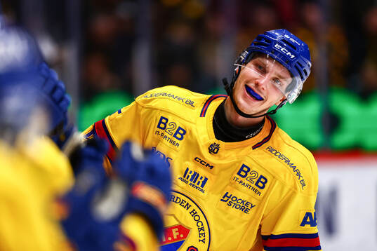 Djurgårdens Hugo Blixt jublar