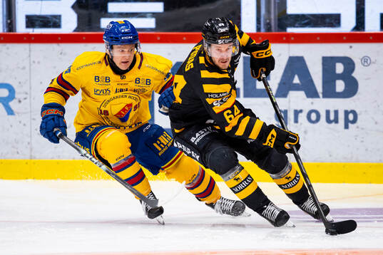 Djurgårdens Joseph Snively och Skellefteås Jonathan Pudas