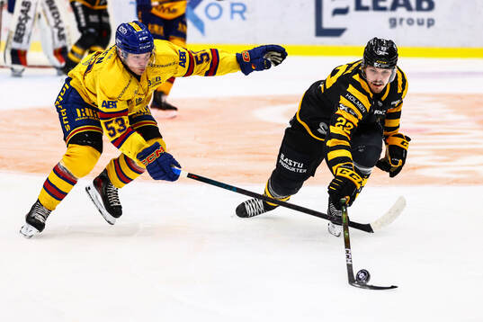Djurgårdens David Blomgren och Skellefteås Jonathan