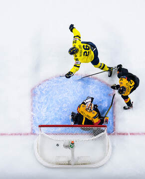Jack Berglund of Sweden celebrates