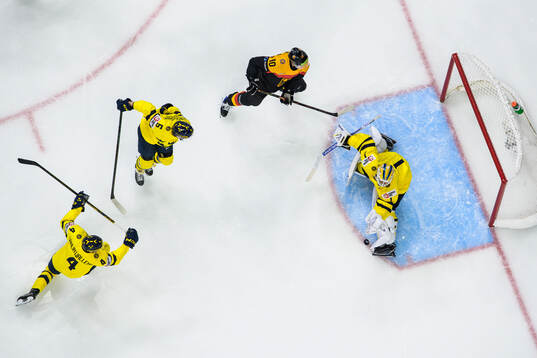 Leo Sahlin Wallenius, Sascha Boumedienne and goaltender