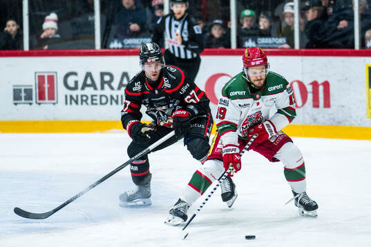 Nybros Alexander Molldén och Modos Tyler Kelleher