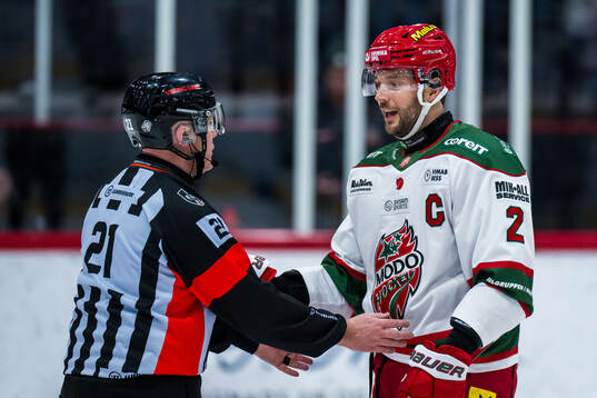 Domare Anders Sandahl och Modos David Rundblad