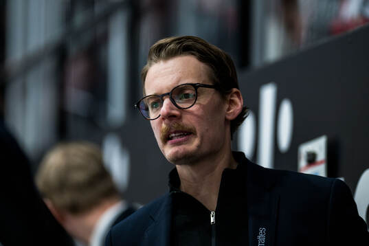 Nybros assisterande tränare Albin Blomqvist