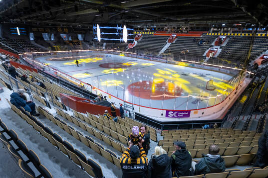 Interiör vy över Skellefteå Kraft Arena