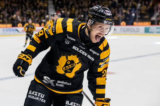 Skellefteås Mikkel Aagaard jublar
