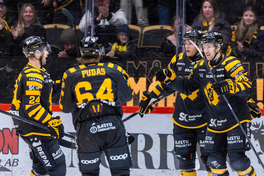 Skellefteås Mikkel Aagaard jublar