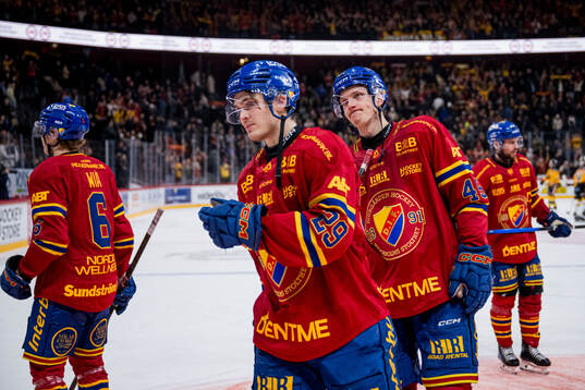 Djurgårdens Håvard Salsten och Hugo Blixt deppar
