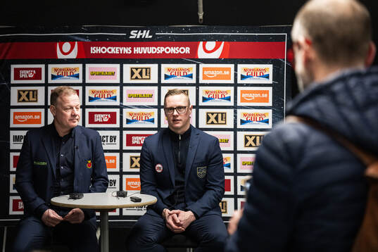 Luleås assisterande tränare Henrik Stridh och