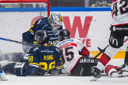 Malmö Redhawks Carl Persson gör 0-2