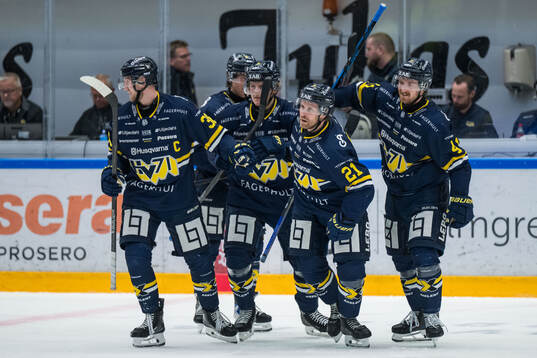 HV71s Mattias Tedenby jublar