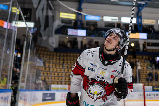 Malmö Redhawks Lauri Pajuniemi jublar