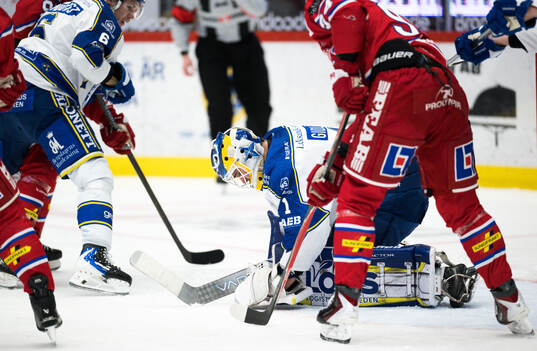 Leksands målvakt Marcus Gidlöf