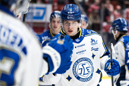 Leksands Andro Kaderli jublar