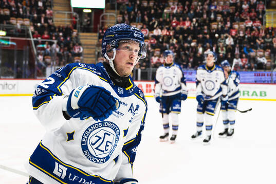 Leksands Kalle Östman jublar
