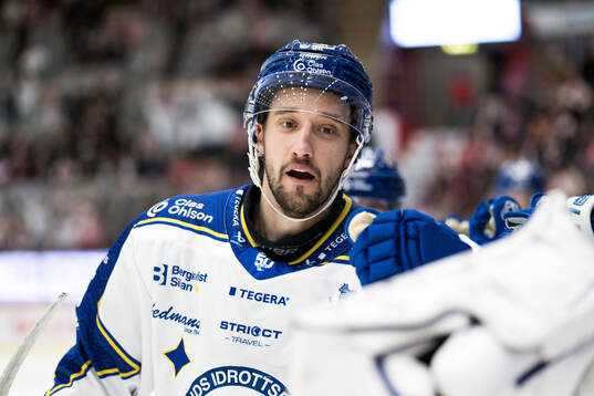 Leksands Max Veronneau jublar