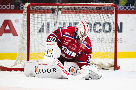 Timrås målvakt Jacob Johansson