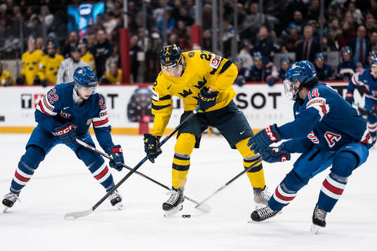Brendan McMorrow of USA and Loke Krantz of Sweden and Asher
