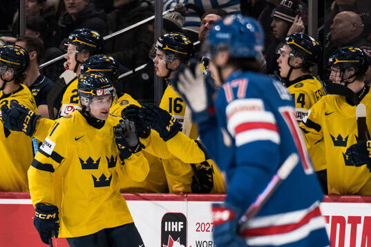 Lucas Pettersson of Sweden celebrates