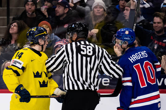 Linus Eriksson of Sweden and James Hagens of USA