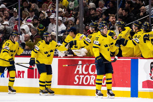 Liam Danielsson, Viggo Björck and Eddie Genborg of Sweden