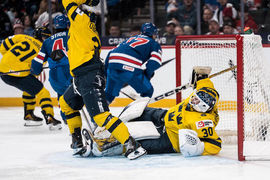 Goaltender Love Härenstam of Sweden