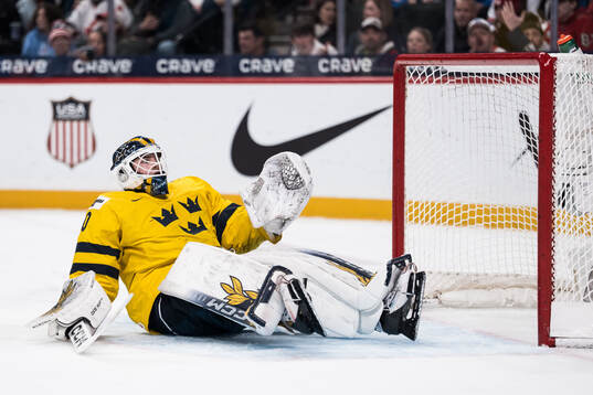 Goaltender Love Härenstam of Sweden