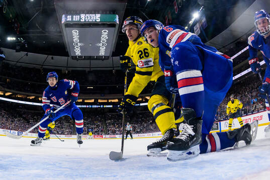 Jack Berglund of Sweden and Adam Kleber of USA
