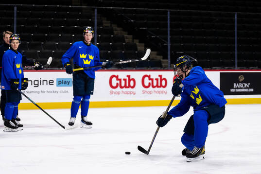 Viggo Björck of Sweden at a practice session