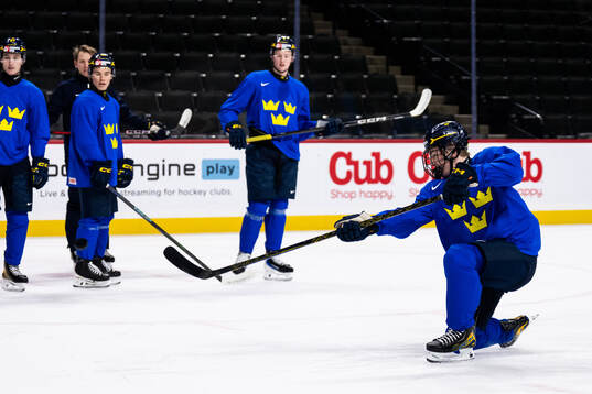 Viggo Björck of Sweden at a practice session
