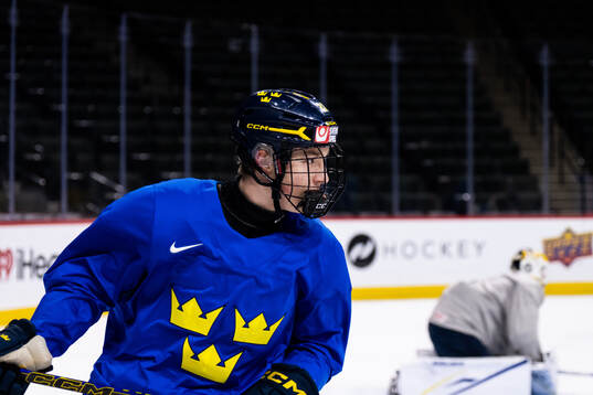 Viggo Björck of Sweden at a practice session